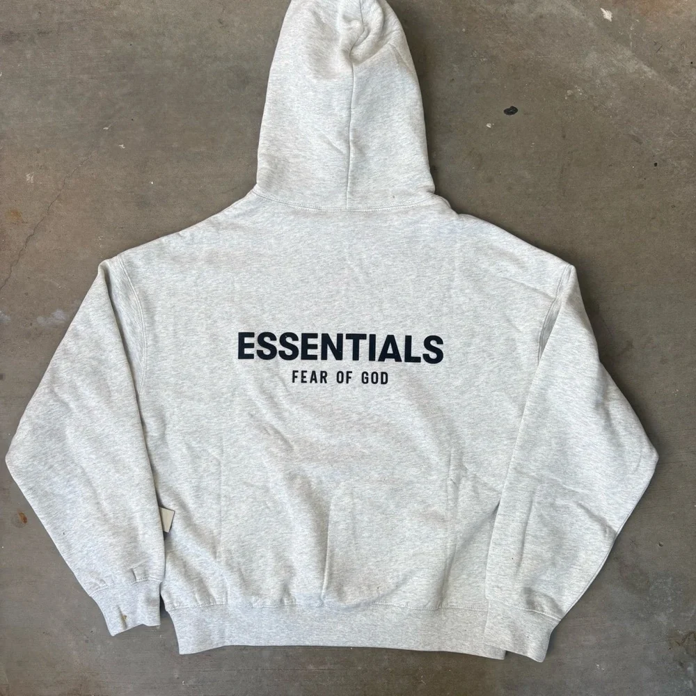 Fear of God Essentials light oatmeal Hoodie & sweatpants - Picture 6 of 8